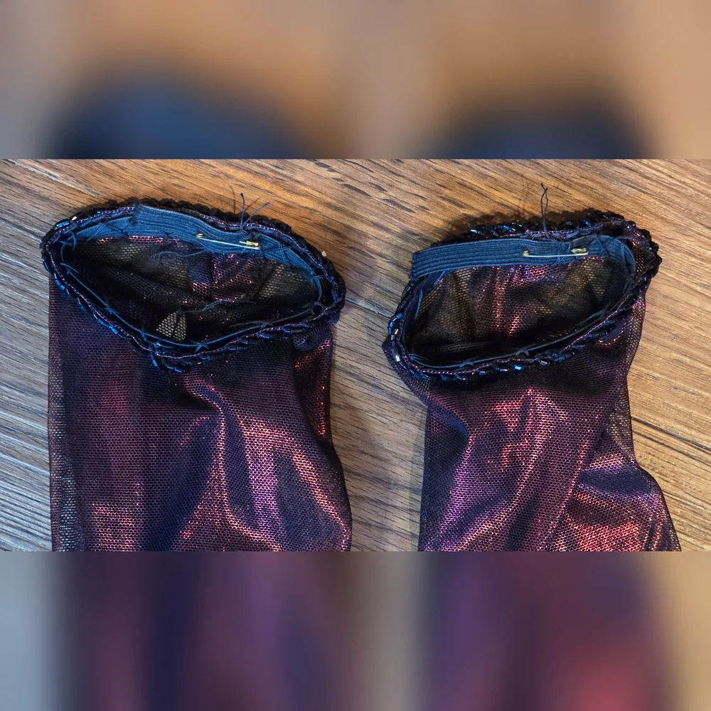 Eman Zaki Professional 7-Piece Bellydance Costume Beledi Saidi Flare Pants OOAK - Picture 12 of 16